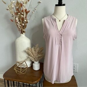 [WHBM] Dusty Rose Sleeveless Blouse